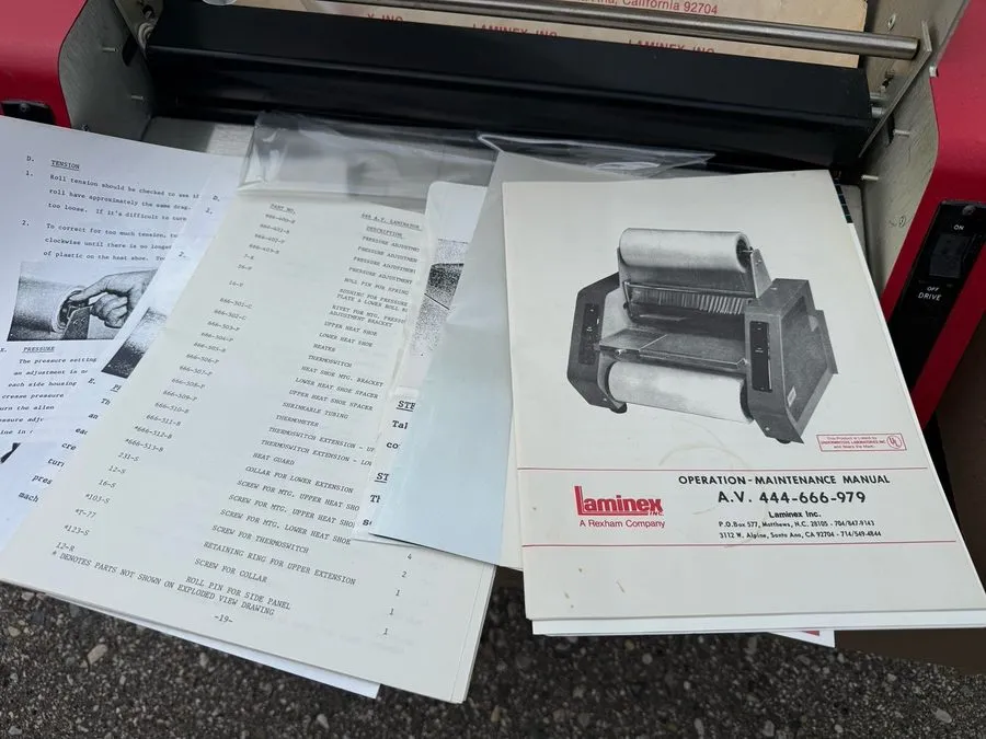 Ламинатор LAMINEX AV-666 Roll Laminator Red/Gray Commercial Professional Grade M — фото лота 2