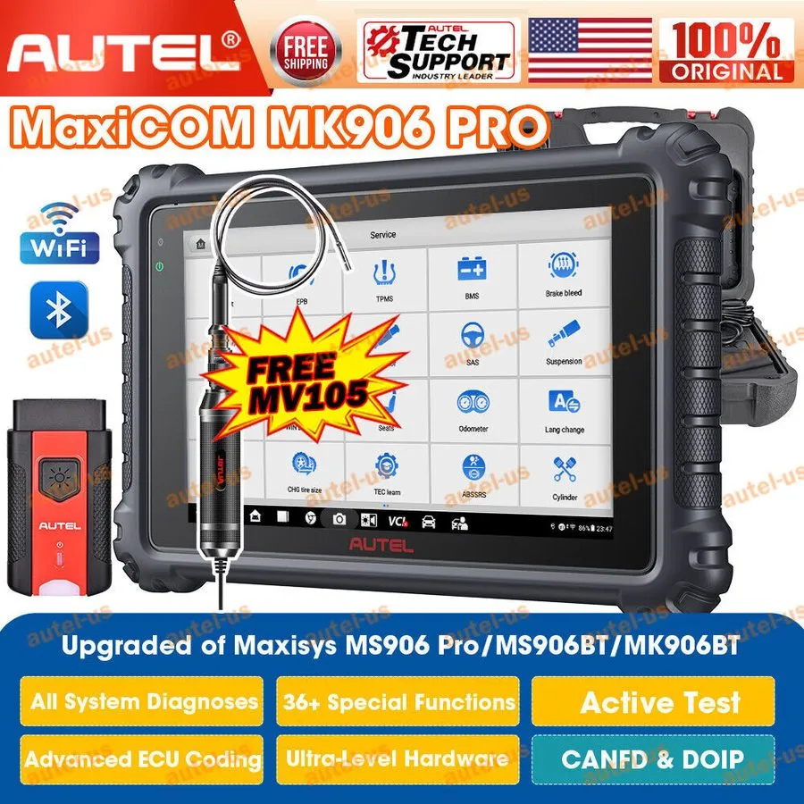 Диагностический сканер Autel MaxiCOM MK906PRO-TS/MK906 PRO TPMS Car Diagnostic S