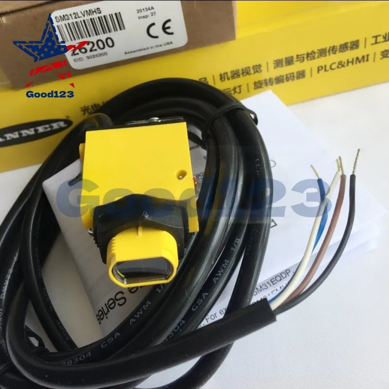 Фотоэлектрический датчик Banner SM312LVMHS Photoelectric Sensor