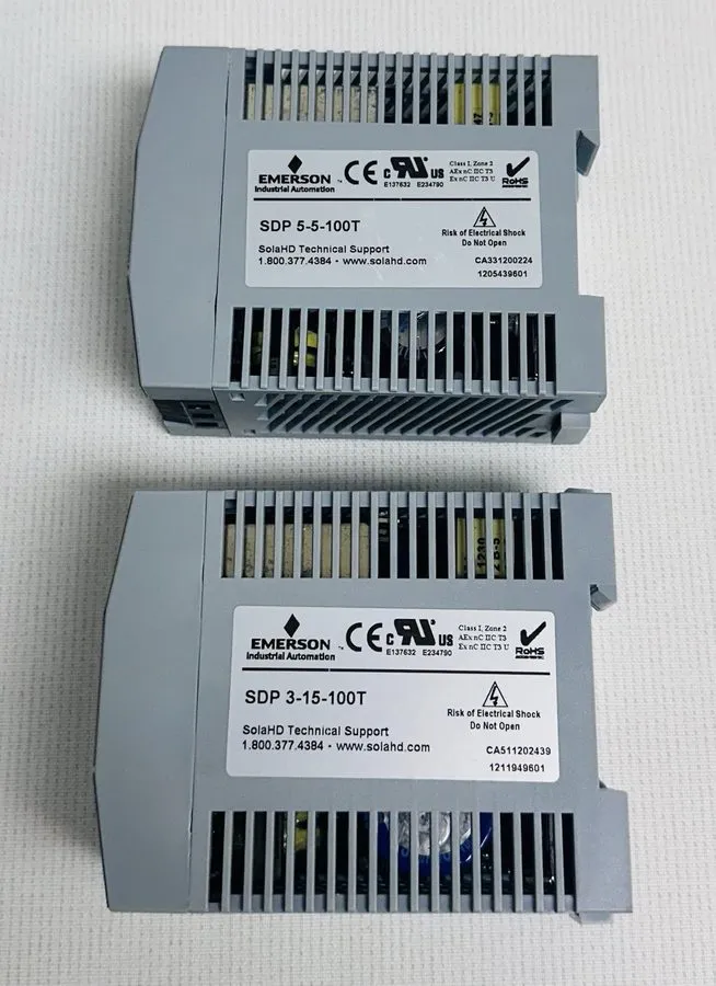 Блок питания SolaHD Emerson SDP 5-5-100T & SDP 3-15-100T DIN Rail Power Supply