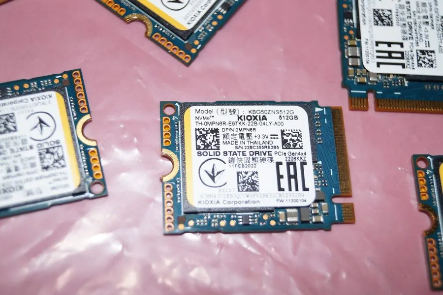 SSD-накопитель KIOXIA KBG50ZNS512G NVMe 512GB M.2 2230 PCIe Gen4x4 Internal SSD