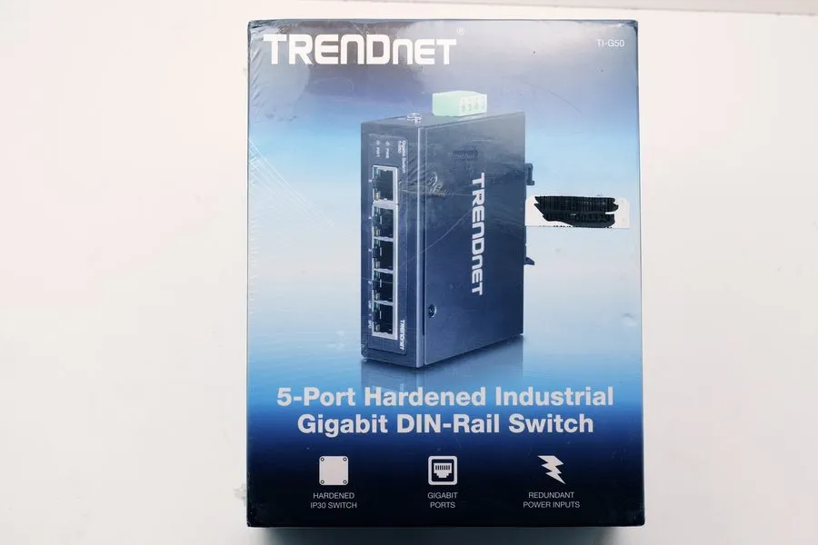 Коммутатор TRENDnet TI-G50 5-Port Hardened Industrial Gigabit DIN-Rail Switch 12