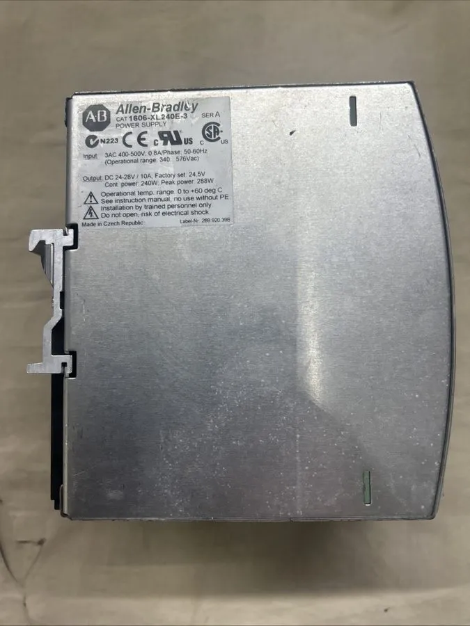 Блок питания ALLEN-BRADLEY 1606-XL240E-3 SER. A POWER SUPPLY OUTPUT: 24VDC, 10A, — фото лота 1