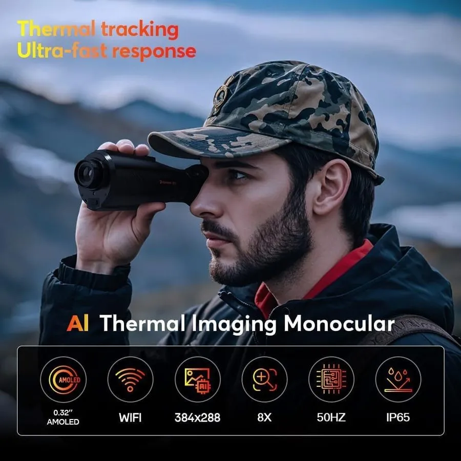 Оптико-электронная система AI-384 Thermal Imaging Monocular 8X Digital Zoom Heat