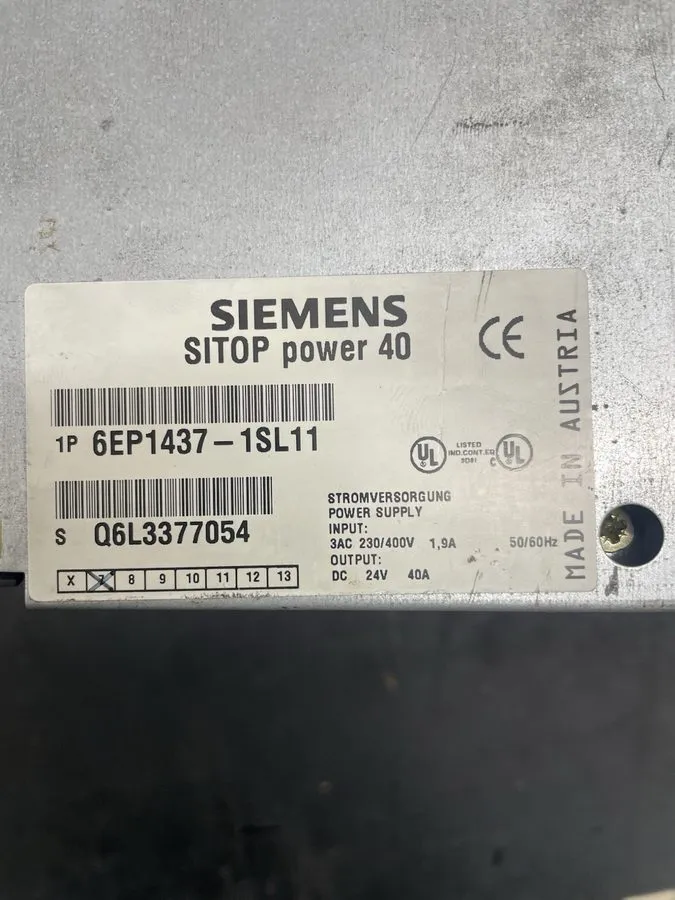 Блок питания Siemens 6EP1437-1SL11 Sitop Power 40 Power Supply