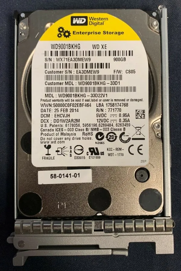 Жёсткий диск UCS-HDD900GI2F106 Cisco 900GB 10K 6Gbps SAS 2.5'' Hard Drive 800-35