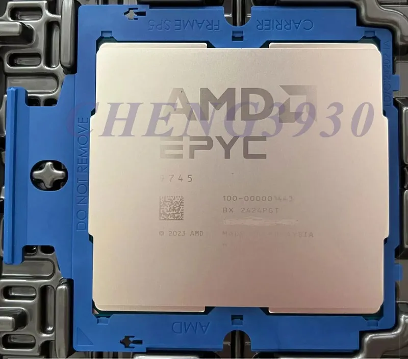 Процессор AMD EPYC ZEN5C 9745 QS CPU 128 Core 256 Threads 2.35GHz 3.7GHz Process