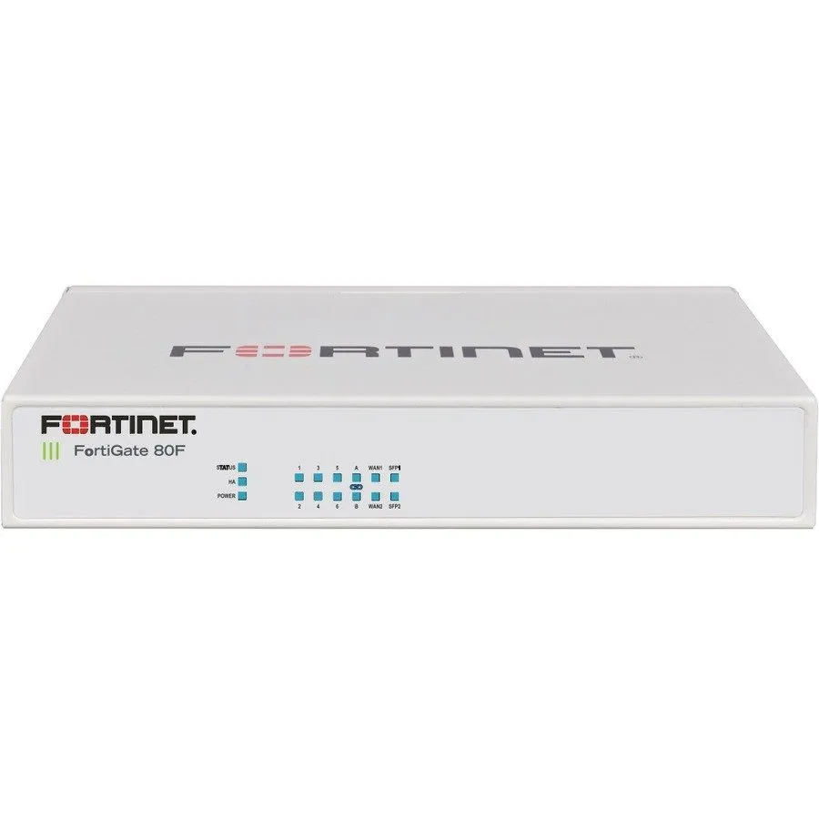 Межсетевой экран Fortinet FortiGate 80F FG-80F Firewall Security Appliance 10x G