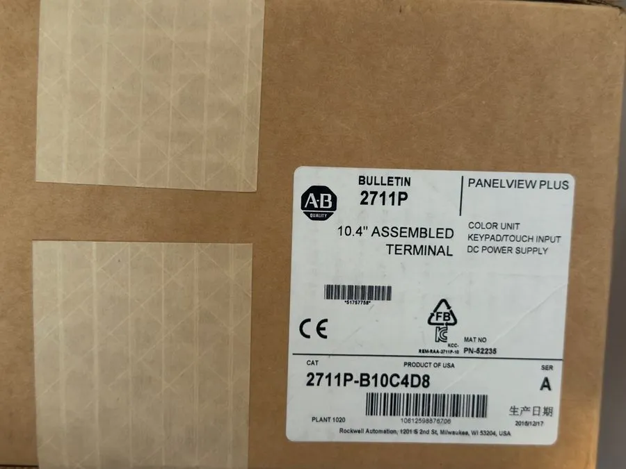 Панель оператора Allen-Bradley 2711P-B10C4D8 PanelView Plus 6 1000 10.4" HMI Ser