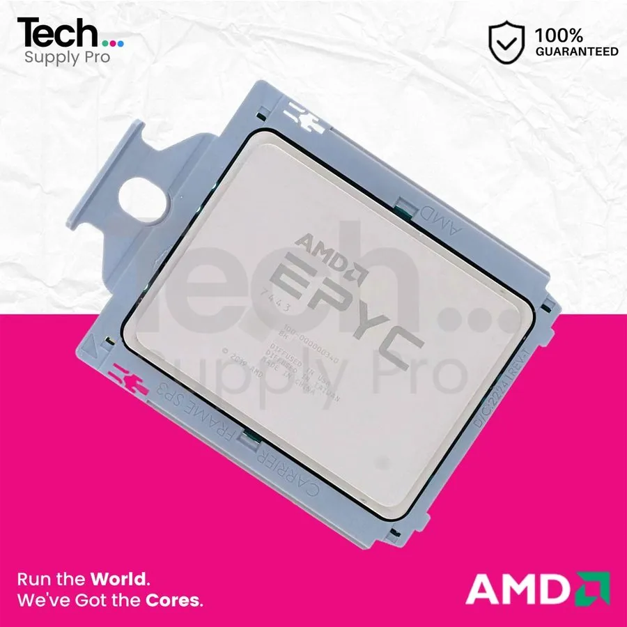 Процессор AMD EPYC 7443 24 Core 2.85GHz 200W CPU Unlocked 100-000000340 Milan 24