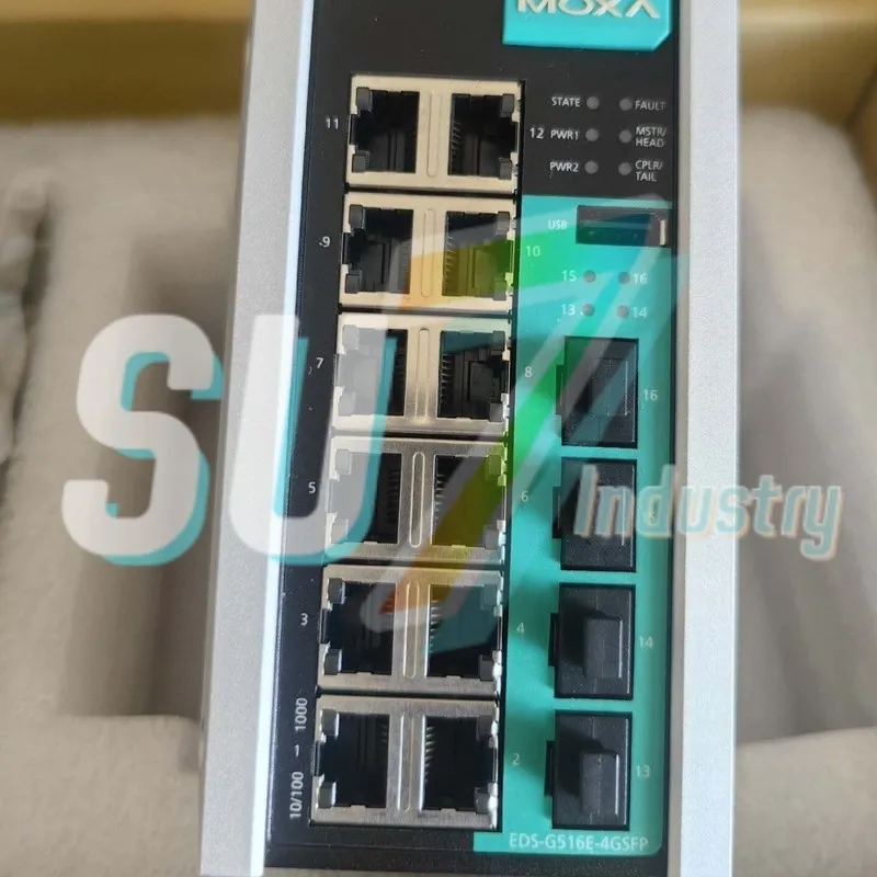 IIoT-устройство MOXA EDS-G516E-4GSFP V1.0.1 16-port Ethernet switch