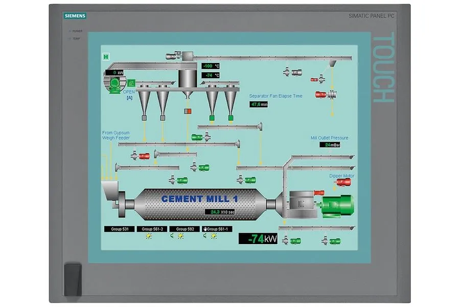 Промышленный компьютер Siemens HMI IPC677C Panel A5E02713398 A02 6AV7894-0BH10-1