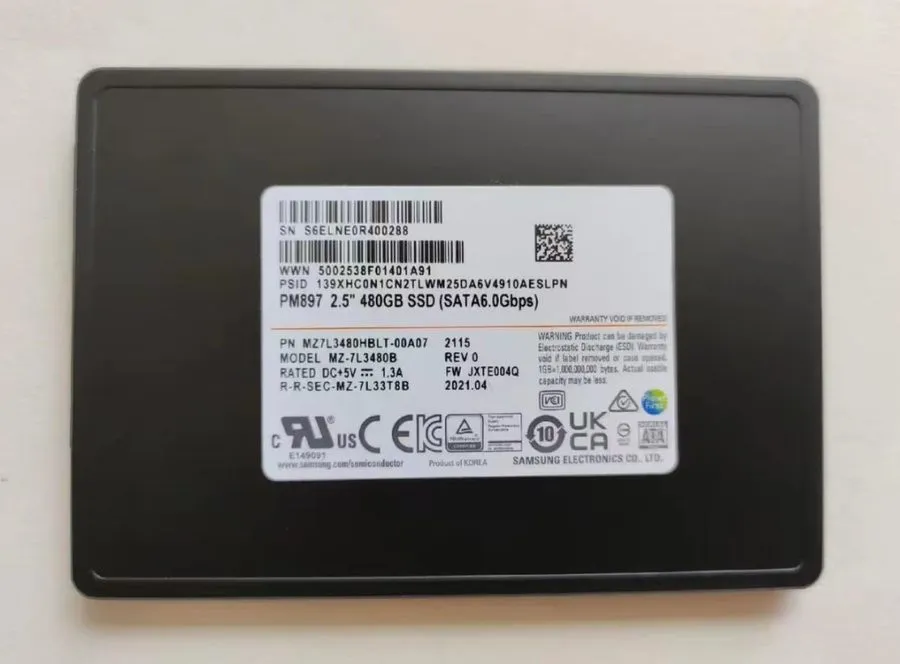 SSD-накопитель Samsung PM897 480GB SSD 2.5" SATA III 6Gbps MZ7L3480HBLT-00B7C MZ