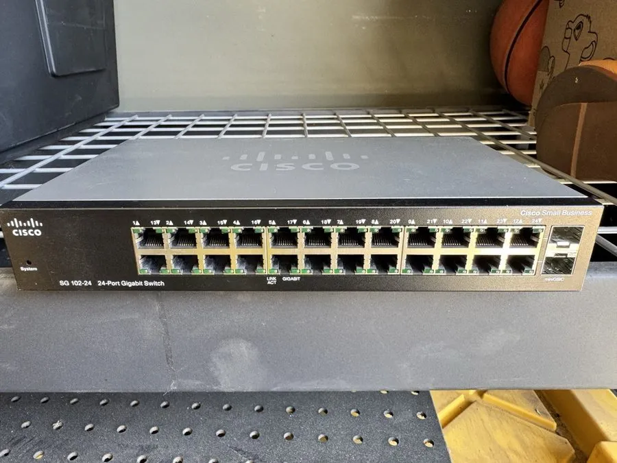 Коммутатор Cisco Compact 24-Port Gigabit Unmanaged Network Switch SG112-24