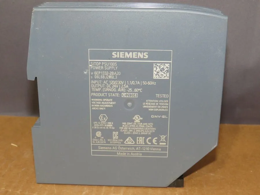 Блок питания SIEMENS 6EP1332-2BA20 SITOP PSU100S POWER SUPPLY 24VDC