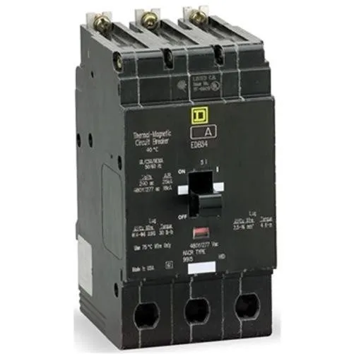 Автоматический выключатель SQUARE D EDB34020, 3P, 20A, 480V, BOLT-ON CIRCUIT BRE