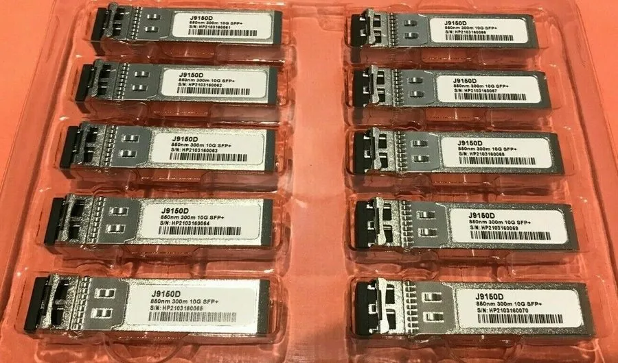 Трансивер HPE ARUBA J9150D 10G SFP+ LC SR 300m OM3 MMF Transceiver Aruba