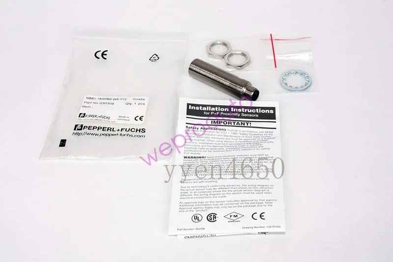 Датчик приближения Pepperl & Fuchs Proximity Sensor NBB5-18GM60-WS-V12 20-250VAC
