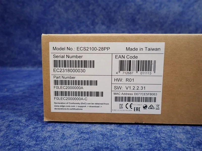 Коммутатор Edge-core Ethernet switch Model ECS2100-28PP 24-port Gigabit Web-Smar