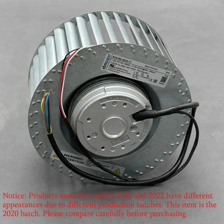 Вентилятор Centrifugal Fan R3G180-AD43-71 — фото лота 1