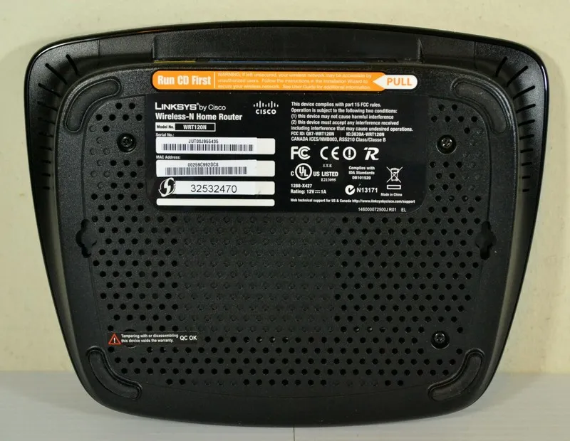 Маршрутизатор Linksys WRT120N 150 Mbps 4-Port 10/100 Wireless N Router