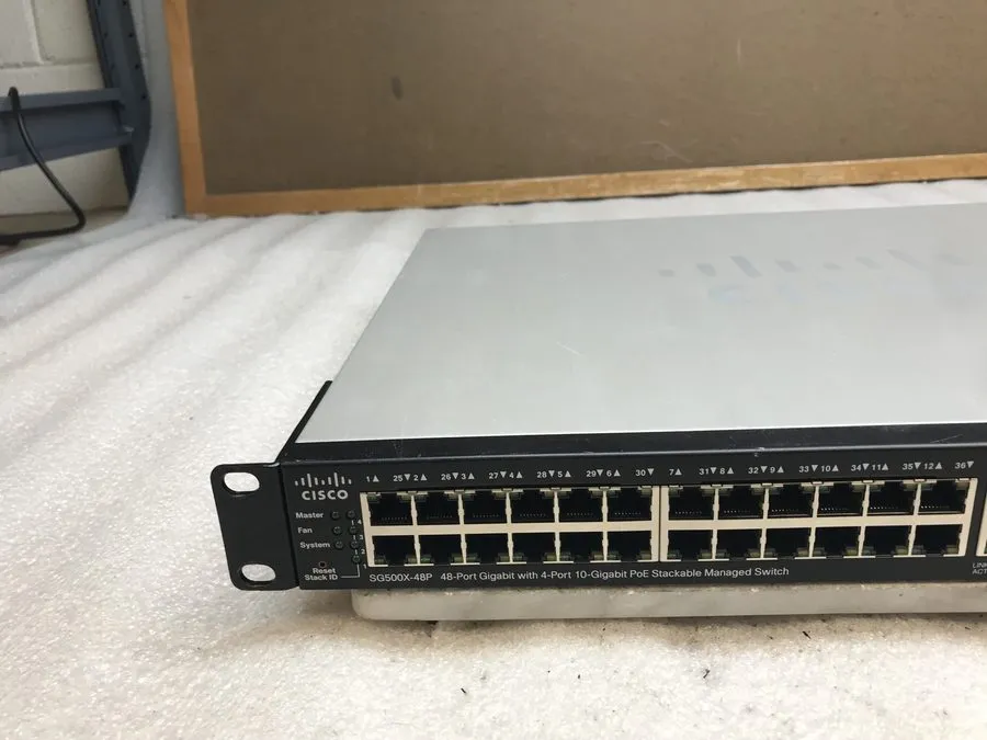 Трансивер Cisco Small Business SG500X-48P 48-Port Gigabit PoE L3 Managed 10Gb SF