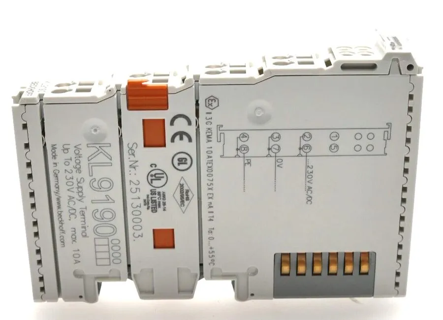 Модуль ввода-вывода BECKHOFF KL 9190 Voltage Supply Terminal 230V AC/DC KL9190