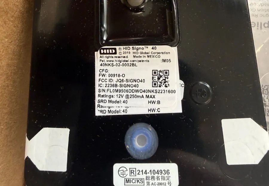 Оборудование видеонаблюдения HID Signo 40NKS-02-0002BL er 40 Black — фото лота 2