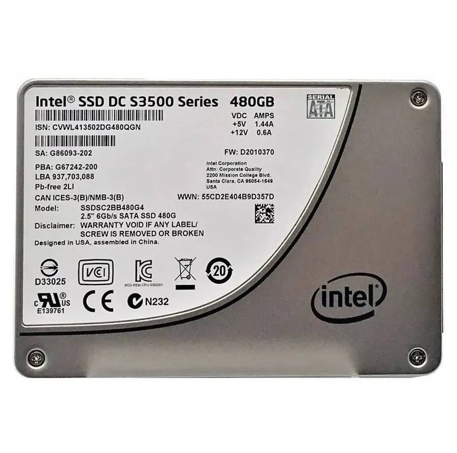 SSD-накопитель Intel DC S3500 480GB SSD 2.5 inch 6Gb/s SATA Solid State Drive SS