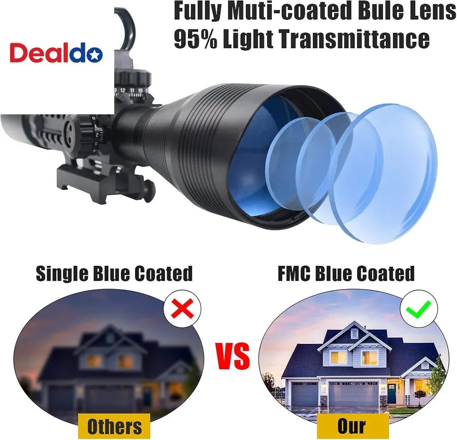 Оптико-электронная система UUQ C4-12X50 Rifle Scope Dual Illuminated Reticle W/L