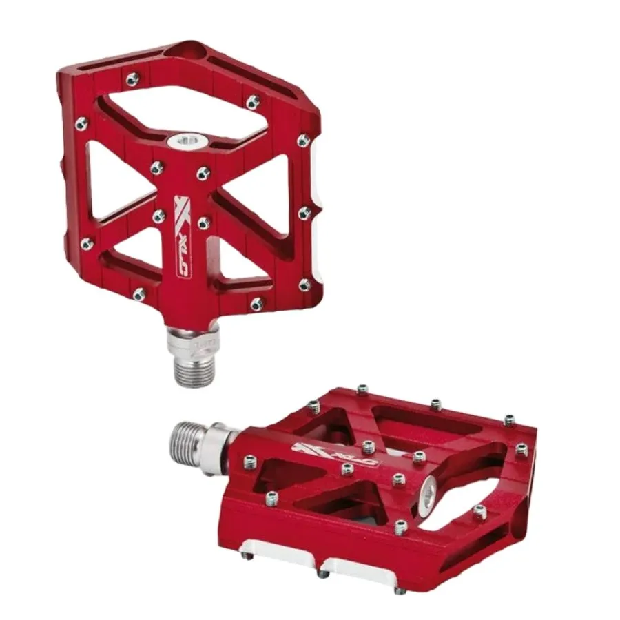 Медицинское оборудование XLC PD-M12 MTB Platform Pedals Red Flat Pedals 9/16 Zol — фото лота 1