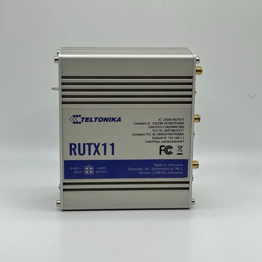 Маршрутизатор Teltonika RUTX11100400 Industrial 4G LTE Cat6 Cellular Router with — фото лота 1