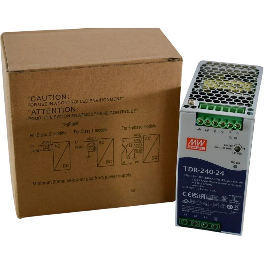 Блок питания MEAN WELL TDR-240-24 DIN RAIL POWER SUPPLY 240W 24VDC 10A
