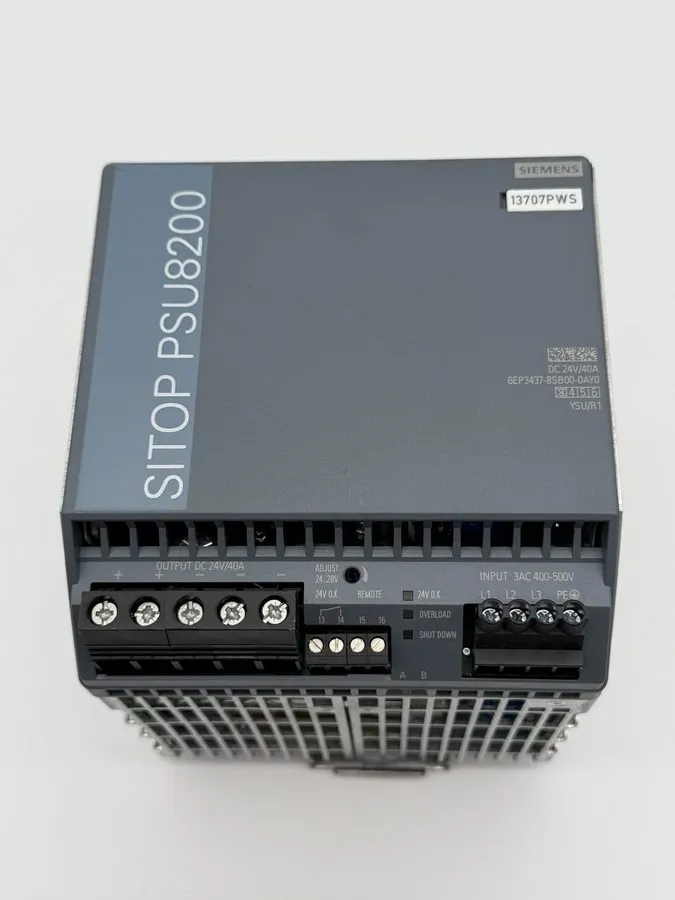 Блок питания Siemens 6EP3437-8SB00-0AY0 24VDC 40A Power Supply, SITOP PSU8200