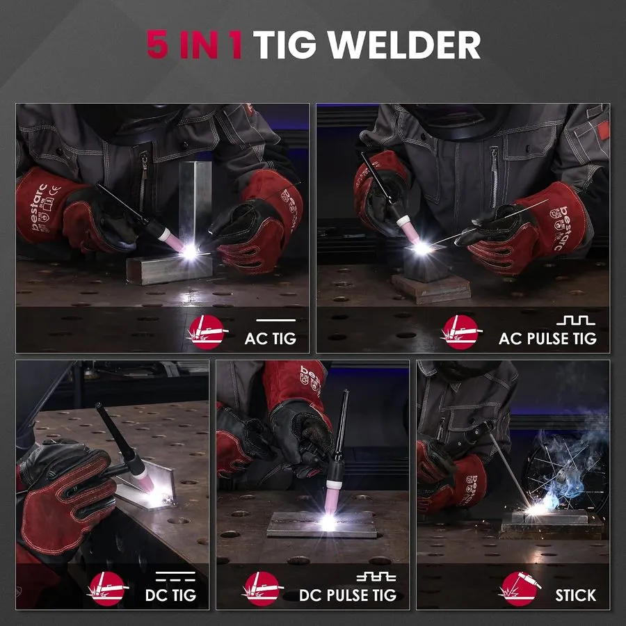 Сварочный аппарат TIG Welder AC/DC, 215Amp Aluminum TIG Welder with Pulse TIG — фото лота 1