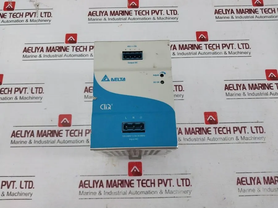 Блок питания DELTA ELECTRONICS DRP048V240W1BN CliQ II DIN Rail Power Supply Rev: — фото лота 1