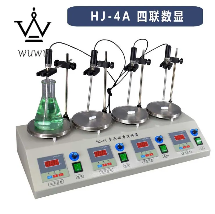 Насос HJ-4A 4-head Magnetic Heating Stirrer Lab Magnetic Stirrer Digital Display