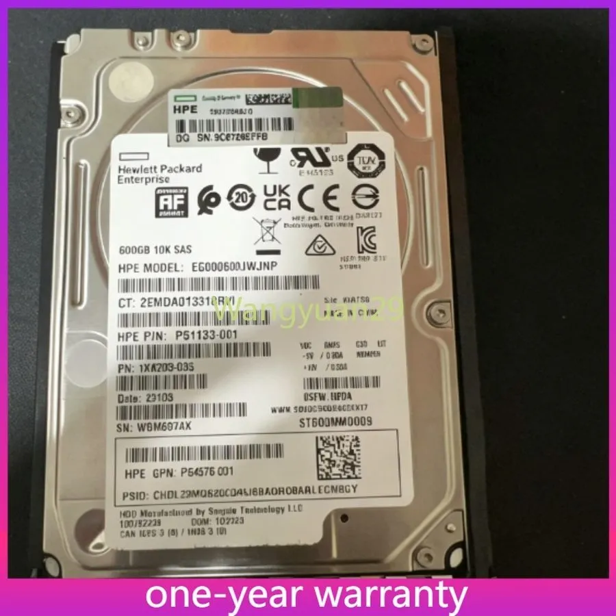 Жёсткий диск HPE 600GB SAS 12G 10K SFF DP HDD EG000600JWJNP ST600MM0009