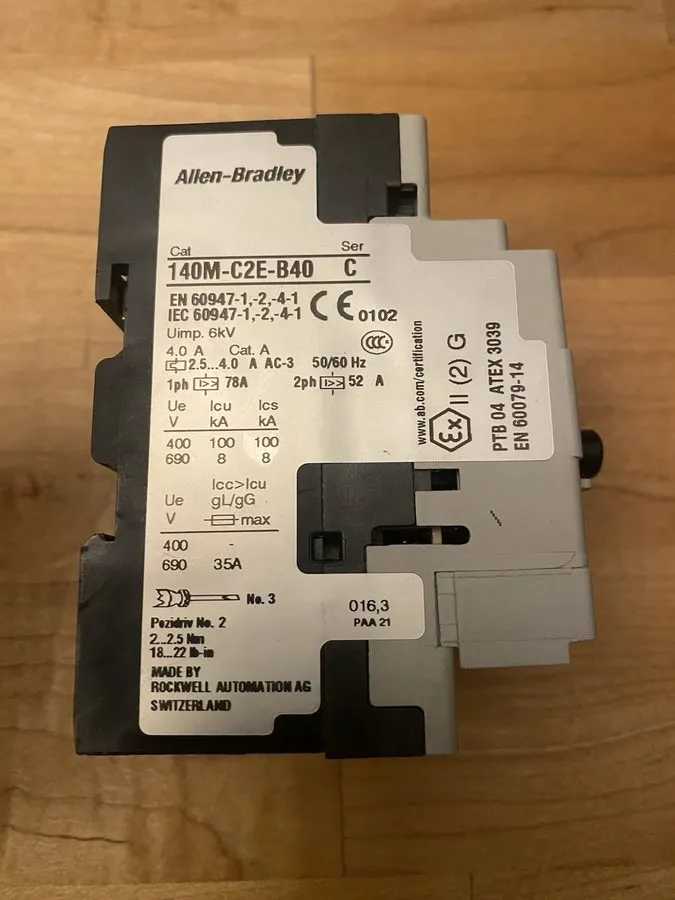Автоматический выключатель Allen Bradley 140M-C2E-B40 Motor Protection Circuit B