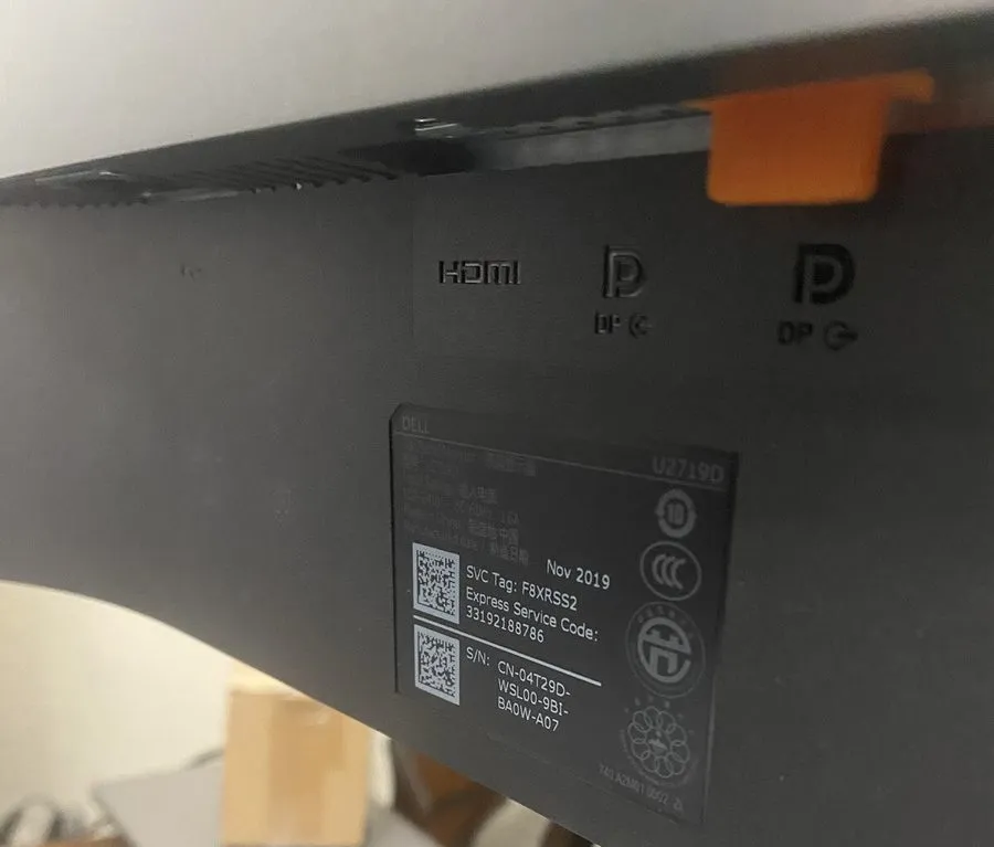 Монитор Dell UltraSharp U2719D 27" QHD LED LCD Monitor W/Stand/Cables AS-IS — фото лота 2