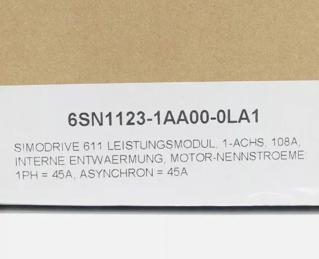 Сервоусилитель 6SN1123-1AA00-0LA1 1PC SIEMENS SIMODRIVE 611 Power Module