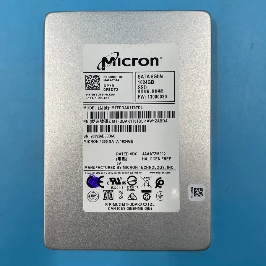 SSD-накопитель Micron 2.5" 1300 1TB SATA 6Gb/s SSD MTFDDAK1T0TDL Solid State Dri