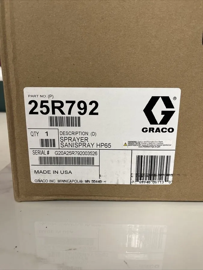 Оборудование Graco Sanispray HP65 25R792 Electric Airless Disinfectant Sprayer