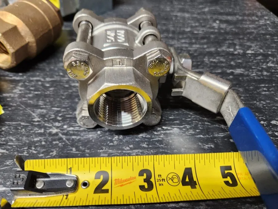 Клапан Nibco T595S6R66LL 3/8" 3-Piece Stainless Steel Ball Valve