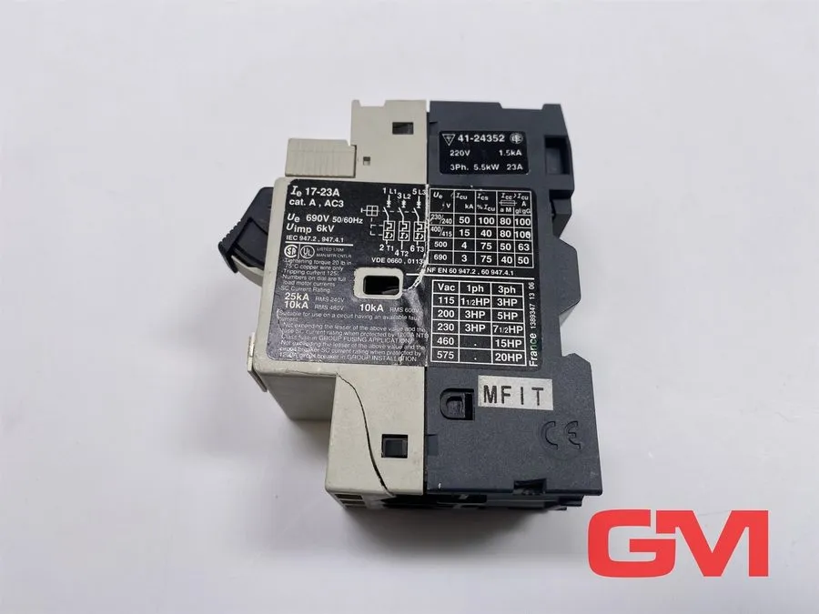 Автоматический выключатель TELEMECANIQUE GV2-M21 17-23A 690V 50/60HZ 6KV MOTOR C — фото лота 4