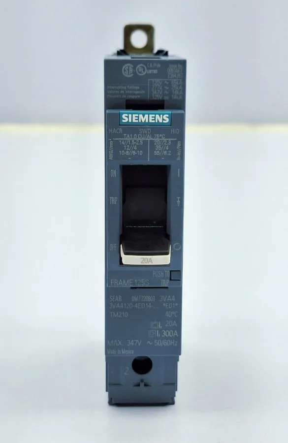 Автоматический выключатель SIEMENS 3VA4120-4ED14-0AA0 Molded Case Circuit Breake