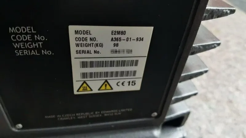 Насос Edwards E2M80 Rotary Vane Vacuum Pump Dual Stage A365-01-934 — фото лота 1