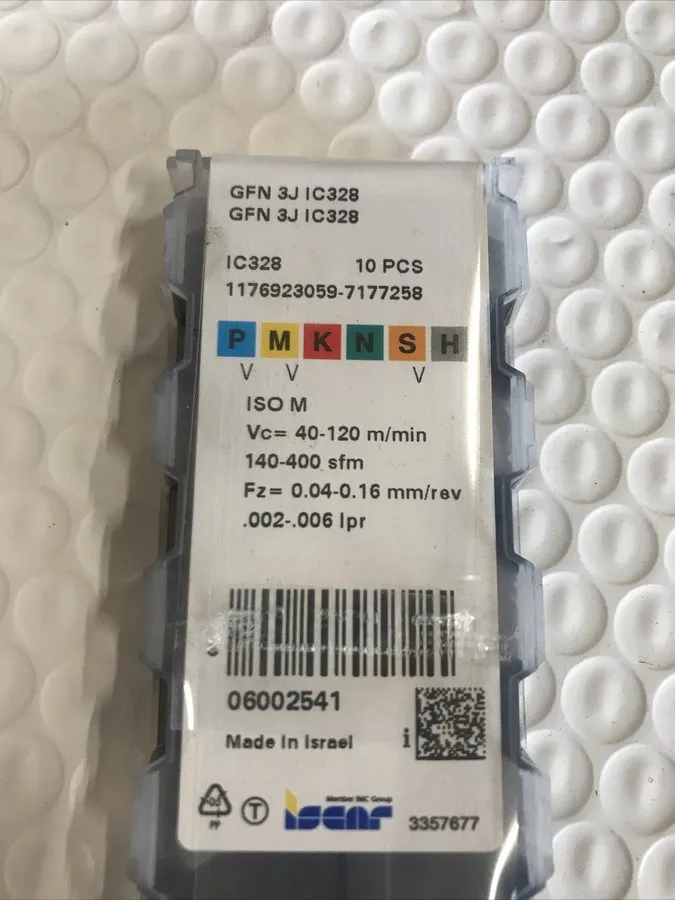 Режущий инструмент Iscar GFN 3J IC328 Carbide Insert 6002541 — фото лота 1