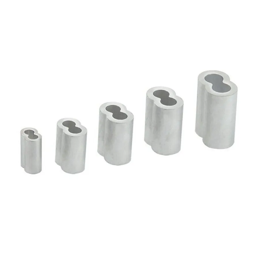Складское оборудование 1-12mm Aluminium 8-Shaped Ferrules Wire Rope Stainless Ri