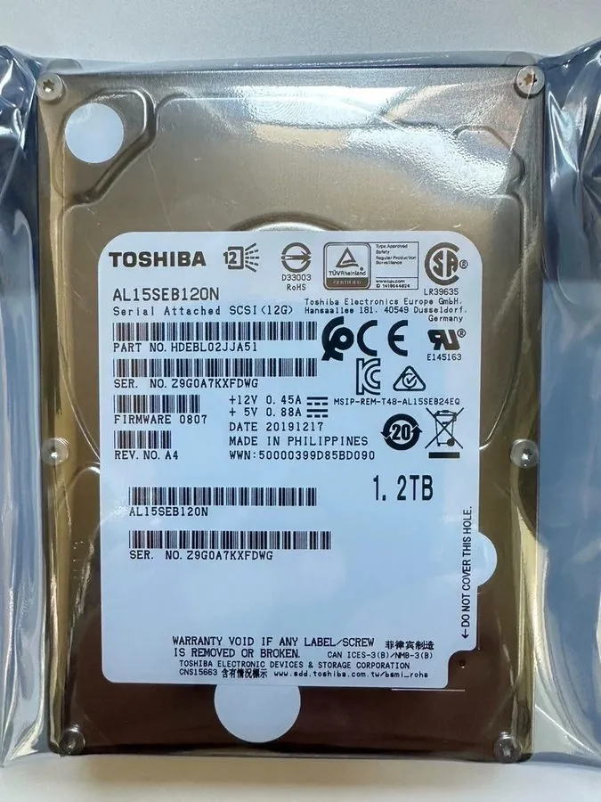 Жёсткий диск Cisco 58-100249-01 1.2TB 10K RPM SAS 12Gbps 2.5" HDD Toshiba AL15SE